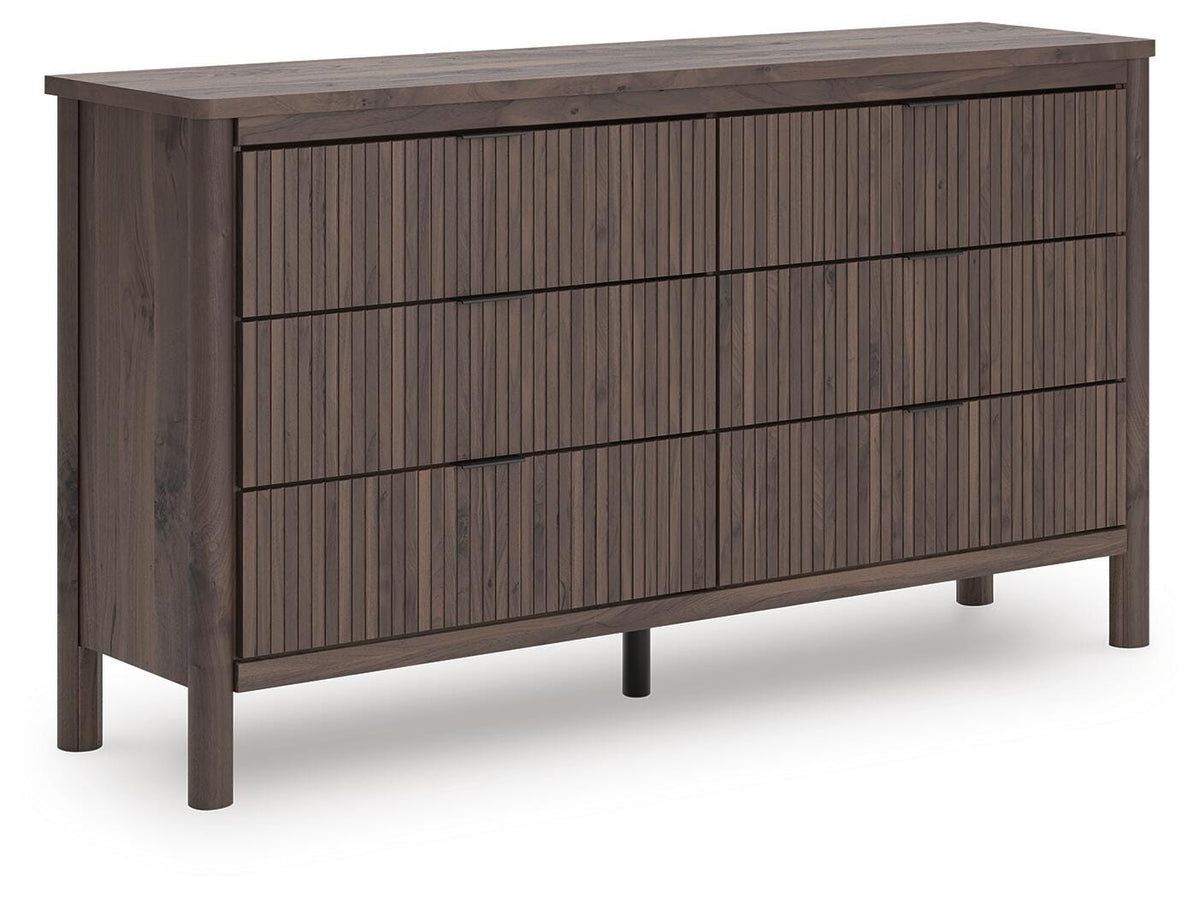 J&M Furniture - Ashley Furniture - Pamytta Dresser - Six Drawer Dresser / Brown - PCB2614-31