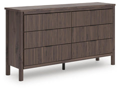 J&M Furniture - Ashley Furniture - Pamytta Dresser - Six Drawer Dresser / Brown - PCB2614-31