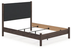 J&M Furniture - Ashley Furniture - Pamytta Queen Upholstered Panel Bed - Queen Upholstered Panel Bed / Brown - PCB2614B24