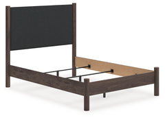 J&M Furniture - Ashley Furniture - Pamytta Full Upholstered Panel Bed - Full Upholstered Panel Bed / Brown - PCB2614B22
