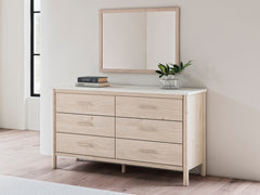 J&M Furniture - Ashley Furniture - Cadmori Dresser and Mirror - Dresser and Mirror / Black/White - B2616B1