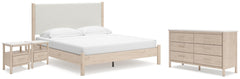 J&M Furniture - Ashley Furniture - Cadmori King Panel Bed, Dresser and 2 Nightstands - King Panel Bed, Dresser and 2 Nightstands - B2615B24