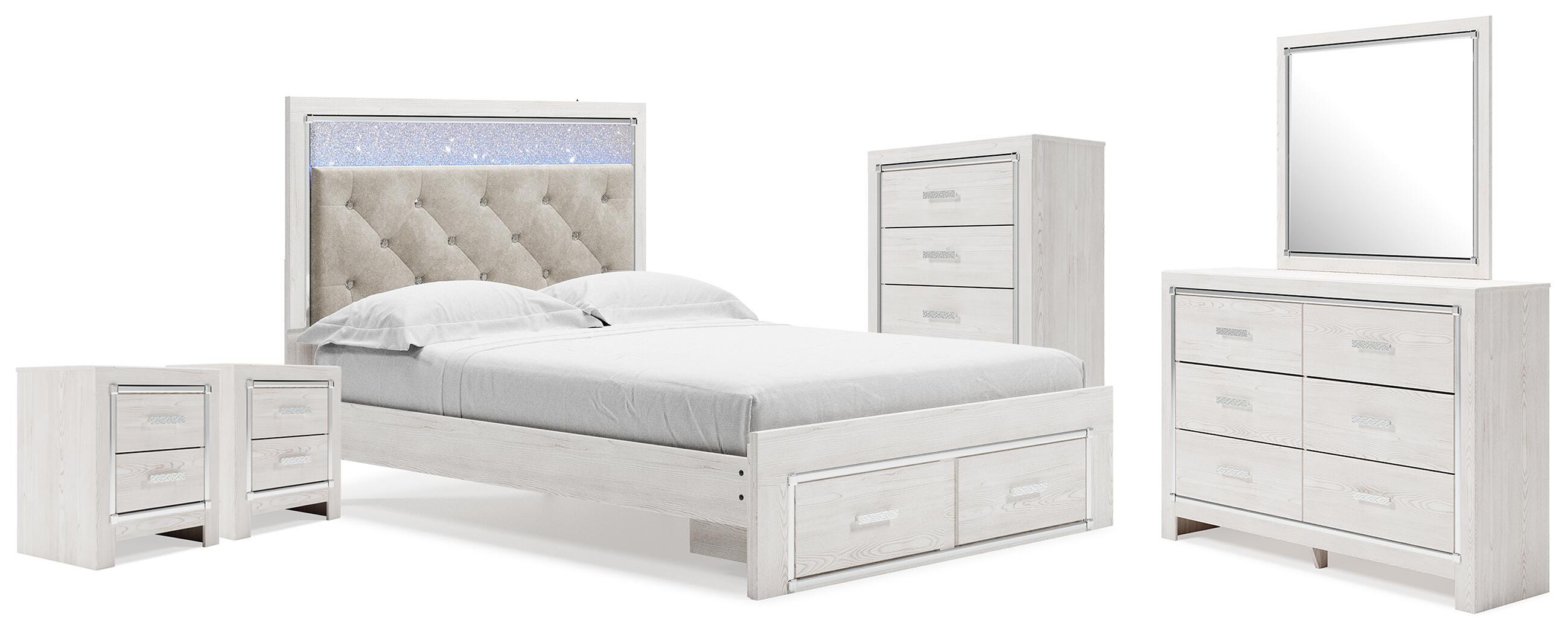 J&M Furniture - Ashley Furniture - Altyra Queen Storage Bed, Dresser Mirror, Chest and 2 Nightstands - Queen Storage Bed, Dresser Mirror, Chest and 2 Nightstands - B2640B72