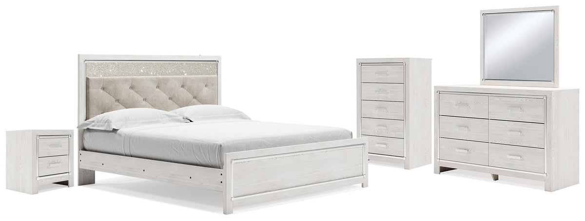 J&M Furniture - Ashley Furniture - Altyra King Panel Bed, Dresser, Mirror, Chest and Nightstand - King Panel Bed, Dresser, Mirror, Chest and Nightstand - B2640B59