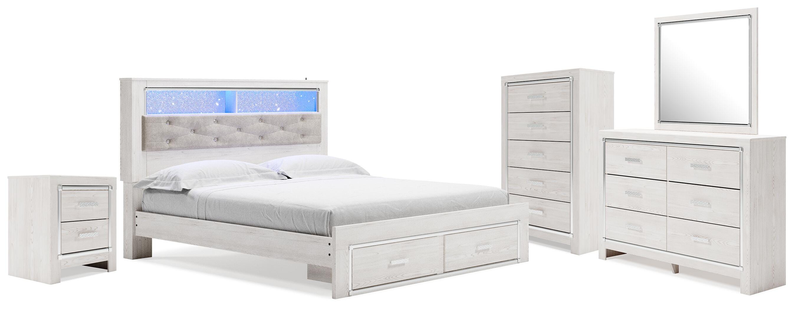 J&M Furniture - Ashley Furniture - Altyra King Storage Bed, Dresser, Mirror, Chest and Nightstand - King Storage Bed, Dresser, Mirror, Chest and Nightstand - B2640B76