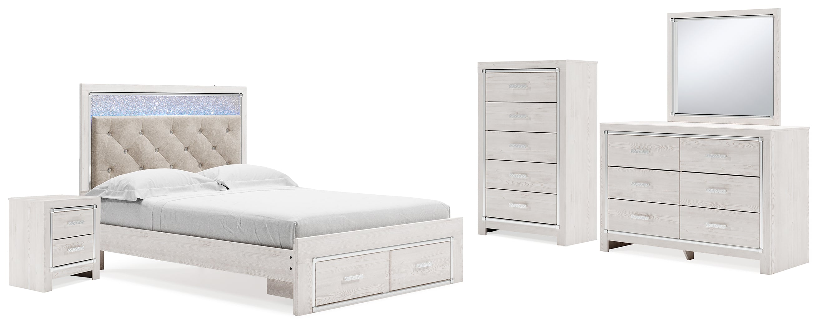 J&M Furniture - Ashley Furniture - Altyra Queen Storage Bed, Dresser, Mirror, Chest and Nightstand - Queen Storage Bed, Dresser, Mirror, Chest and Nightstand - B2640B42