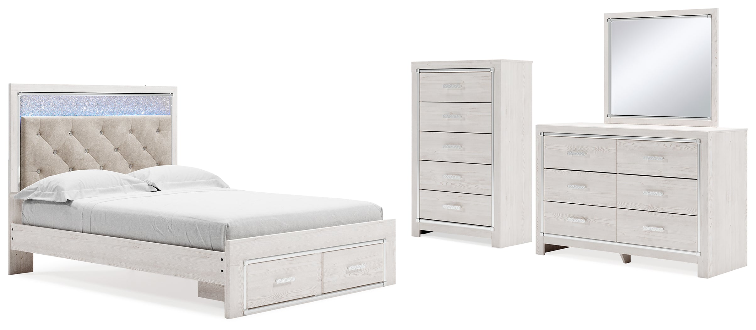 J&M Furniture - Ashley Furniture - Altyra Queen Panel Storage Bed, Dresser, Mirror and Chest - Queen Panel Storage Bed, Dresser, Mirror and Chest - B2640B52