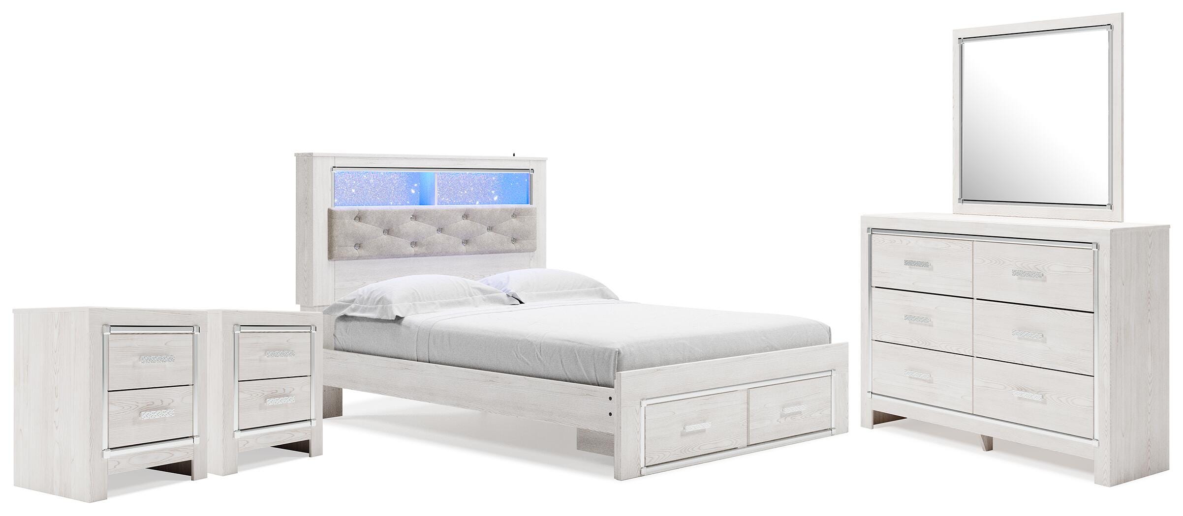 J&M Furniture - Ashley Furniture - Altyra Queen Panel Storage Bed, Dresser, Mirror and 2 Nightstands - Queen Panel Storage Bed, Dresser, Mirror and 2 Nightstands - B2640B75