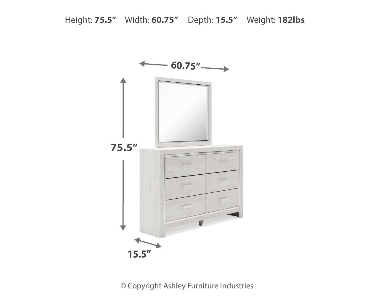 Altyra Dresser and Mirror