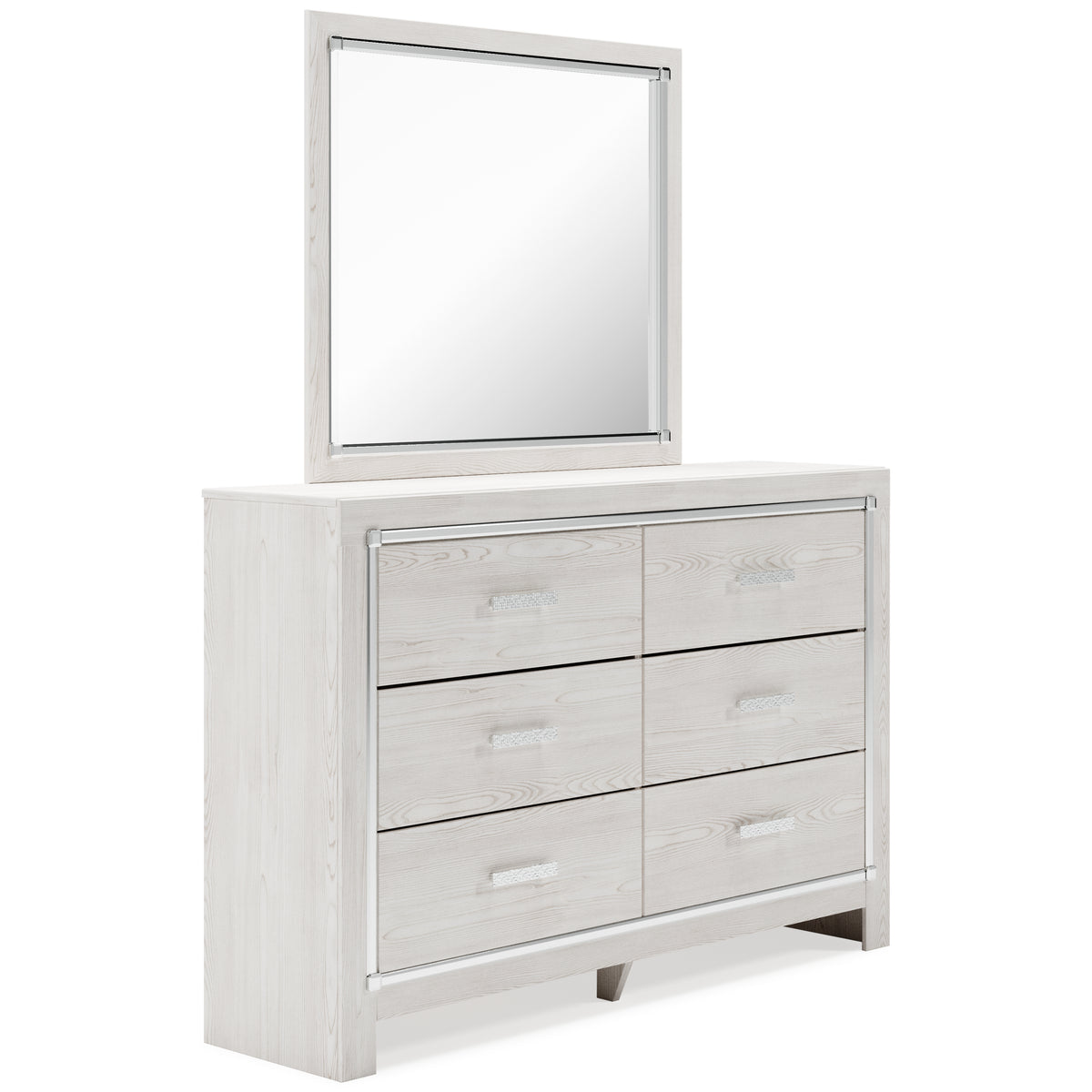 J&M Furniture - Ashley Furniture - Altyra Queen Upholstered Panel Bed, Dresser, Mirror, Chest and 2 Nightstands - Queen Upholstered Panel Bed, Dresser, Mirror, Chest and 2 Nightstands / White - B2640B36