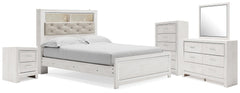 J&M Furniture - Ashley Furniture - Altyra Queen Bookcase Bed, Dresser, Chest and Nightstand - Queen Bookcase Bed, Dresser, Chest and Nightstand - B2640B77