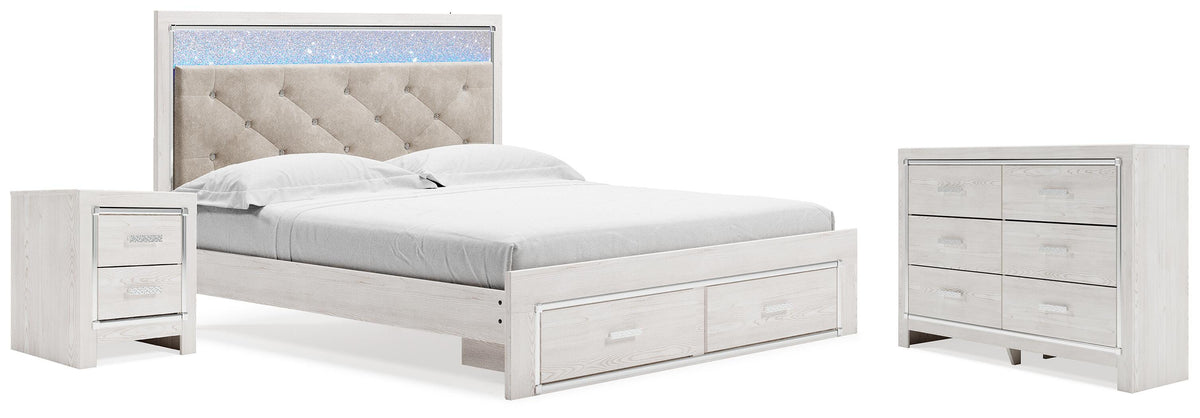 J&M Furniture - Ashley Furniture - Altyra King Storage Bed, Dresser and Nightstand - King Storage Bed, Dresser and Nightstand - B2640B66