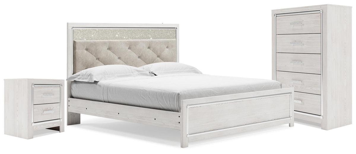 J&M Furniture - Ashley Furniture - Altyra King Panel Bed, Chest and 2 Nightstands - King Panel Bed, Chest and 2 Nightstands - B2640B61