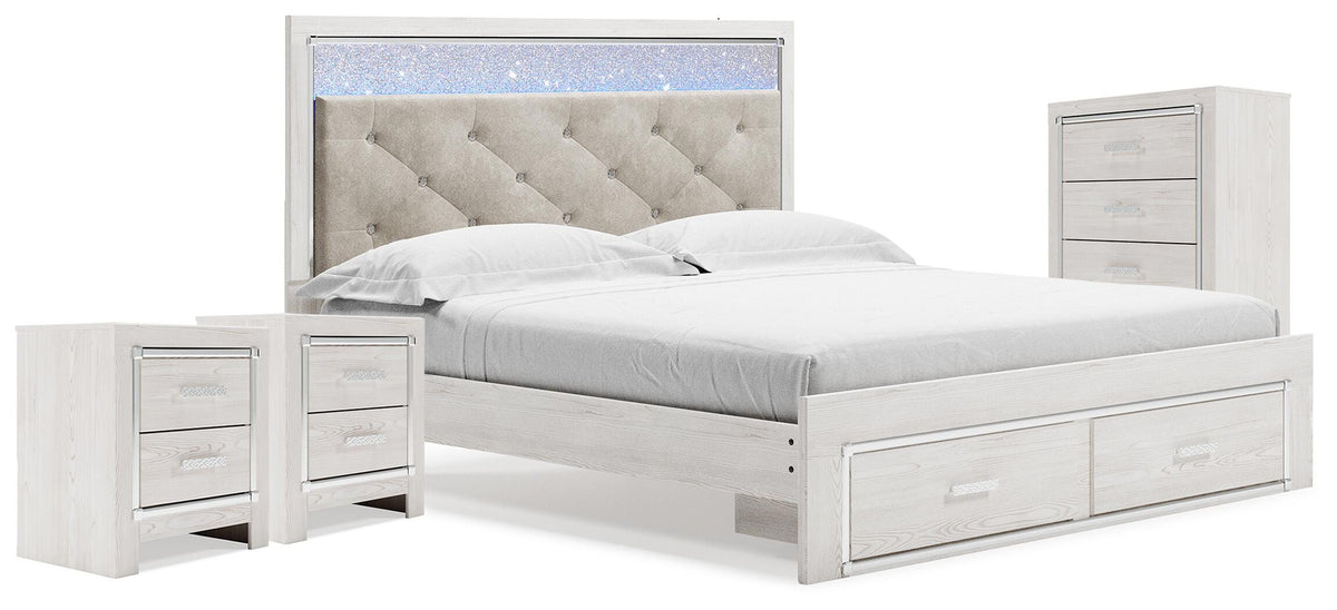 J&M Furniture - Ashley Furniture - Altyra King Storage Bed, Chest and 2 Nightstands - King Storage Bed, Chest and 2 Nightstands - B2640B67