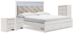 J&M Furniture - Ashley Furniture - Altyra King Storage Bed, Chest and 2 Nightstands - King Storage Bed, Chest and 2 Nightstands - B2640B67