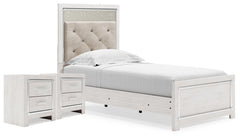 J&M Furniture - Ashley Furniture - Altyra Twin Upholstered Panel Bed and 2 Nightstands - Twin Upholstered Panel Bed and 2 Nightstands - B2640B74