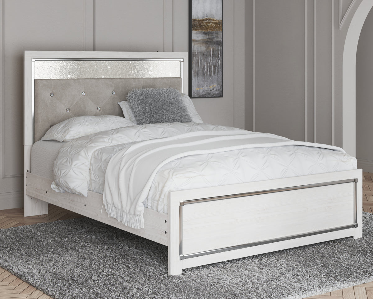 J&M Furniture - Ashley Furniture - Altyra Queen Panel Bed - Queen Panel Bed / White - B2640B2
