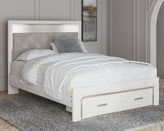 J&M Furniture - Ashley Furniture - Altyra Queen Upholstered Storage Bed - Queen Upholstered Storage Bed / White - B2640B17
