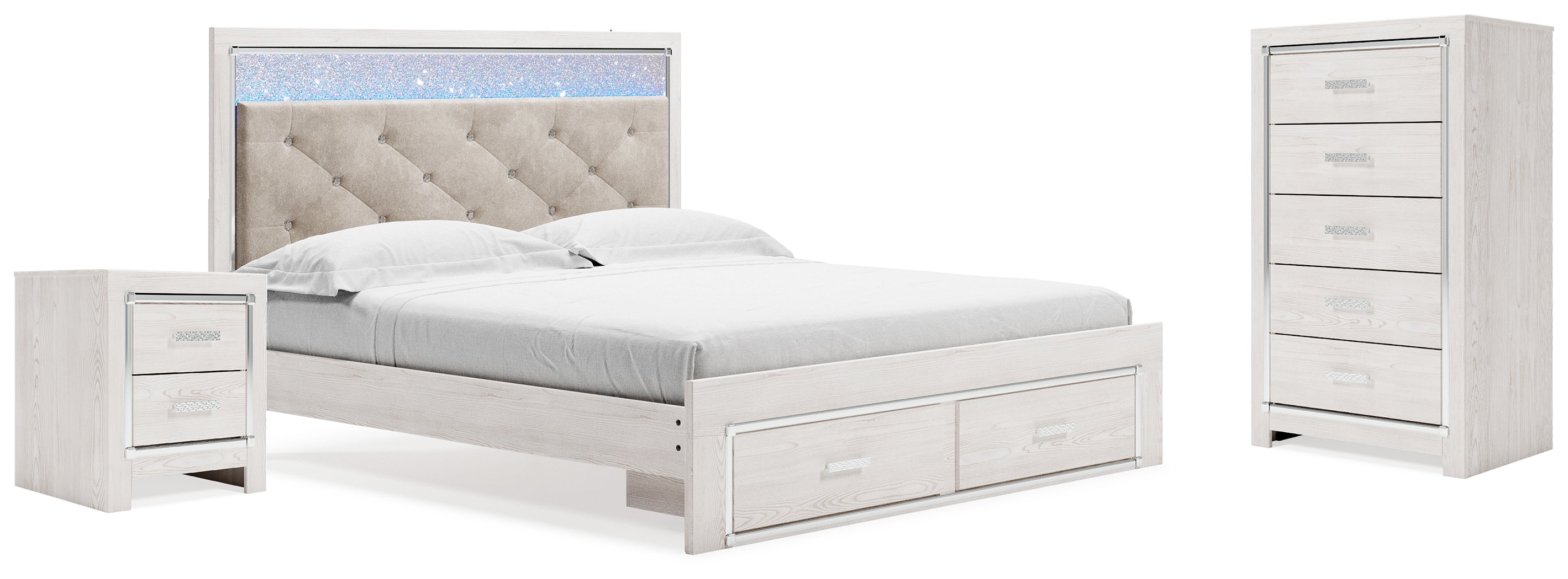 J&M Furniture - Ashley Furniture - Altyra King Storage Bed, Chest and Nightstand - King Storage Bed, Chest and Nightstand - B2640B44