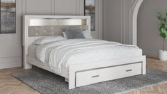 J&M Furniture - Ashley Furniture - Altyra King Upholstered Bookcase Bed with Storage - King Upholstered Bookcase Bed with Storage / White - B2640B30