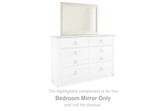 J&M Furniture - Ashley Furniture - Willowton Bedroom Mirror - Bedroom Mirror / Whitewash - B267-36