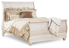 Willowton Queen Sleigh Bed and Nightstand