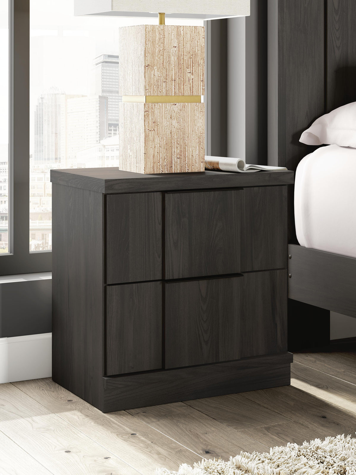 J&M Furniture - Ashley Furniture - Shaehartin Nightstand - Two Drawer Night Stand - PCB3167-92