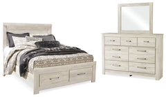 J&M Furniture - Ashley Furniture - Bellaby Queen Panel Storage Bed, Dresser and Mirror - Queen Panel Storage Bed, Dresser and Mirror - B331B5