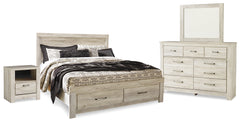 J&M Furniture - Ashley Furniture - Bellaby King Panel Storage Bed, Dresser, Mirror and Nightstand - King Panel Storage Bed, Dresser, Mirror and Nightstand - B331B12