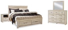 J&M Furniture - Ashley Furniture - Bellaby King Panel Storage Bed, Dresser, Mirror and 2 Nightstands - King Panel Storage Bed, Dresser, Mirror and 2 Nightstands - B331B19