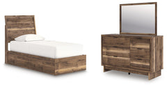 J&M Furniture - Ashley Furniture - Chirason Twin Panel Platform Bed, Dresser and Mirror - Twin Panel Platform Bed, Dresser and Mirror - PCB3367B24