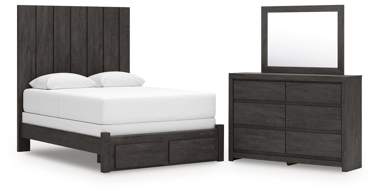 J&M Furniture - Ashley Furniture - Fraluna Queen Panel Storage Bed, Dresser and Mirror - Queen Panel Storage Bed, Dresser and Mirror - PCB3370B5