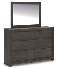 J&M Furniture - Ashley Furniture - Fraluna Dresser and Mirror - Dresser and Mirror / Charcoal - PCB3370B1
