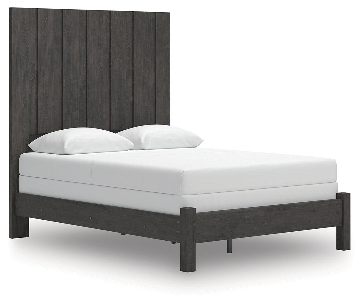 J&M Furniture - Ashley Furniture - Fraluna Queen Panel Bed - Queen Panel Bed / Charcoal - PCB3370B2