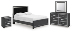 Zuraleus Queen Panel Bed, Dresser, Mirror and Nightstand
