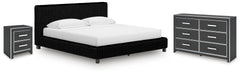 J&M Furniture - Ashley Furniture - Zuraleus King Upholstered Bed, Dresser and Nightstand - King Upholstered Bed, Dresser and Nightstand - PCB3380B17