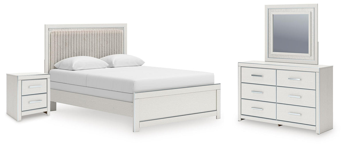 J&M Furniture - Ashley Furniture - Zuraleus Queen Upholstered Panel Bed, Dresser, Mirror and Nightstand - Queen Upholstered Panel Bed, Dresser, Mirror and Nightstand - PCB3381B16