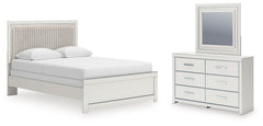 J&M Furniture - Ashley Furniture - Zuraleus Queen Upholstered Panel Bed, Dresser and Mirror - Queen Upholstered Panel Bed, Dresser and Mirror - PCB3381B7