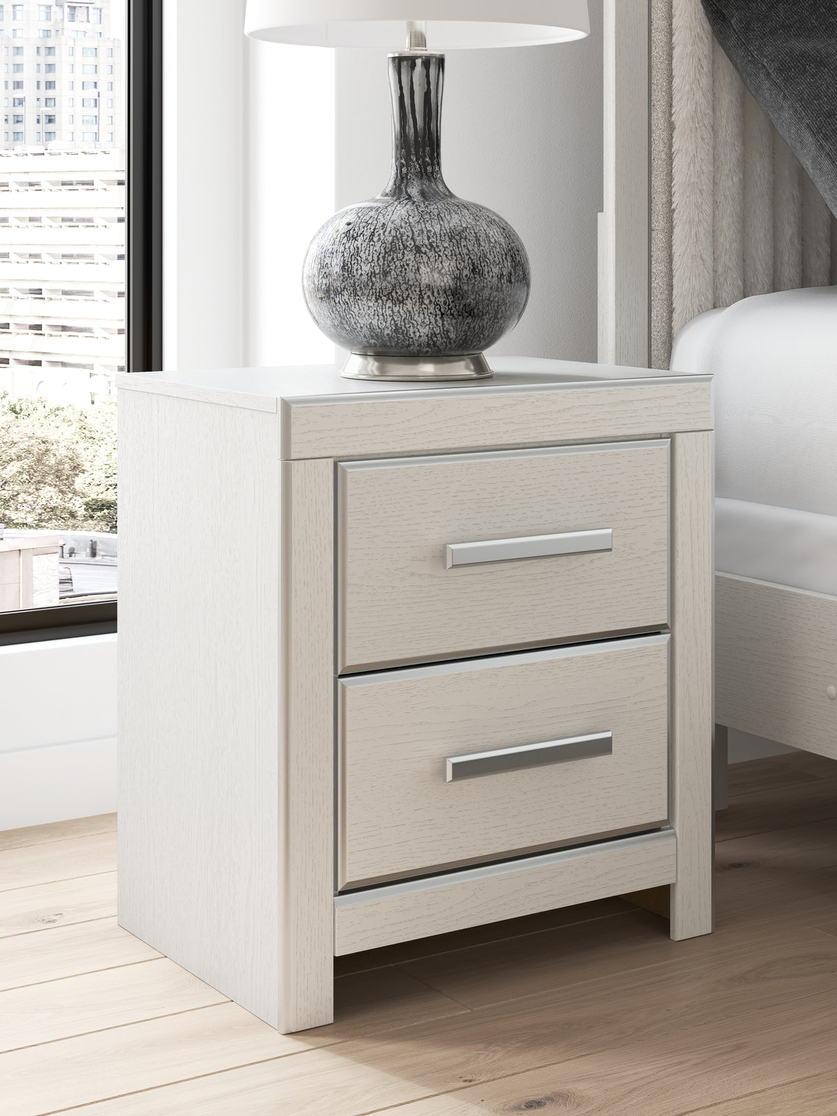 J&M Furniture - Ashley Furniture - Zuraleus Nightstand - Two Drawer Night Stand / Black - PCB3380-92