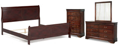 J&M Furniture - Ashley Furniture - Alisdair King Sleigh Bed, Dresser, Mirror and Chest - King Sleigh Bed, Dresser, Mirror and Chest - B376B26