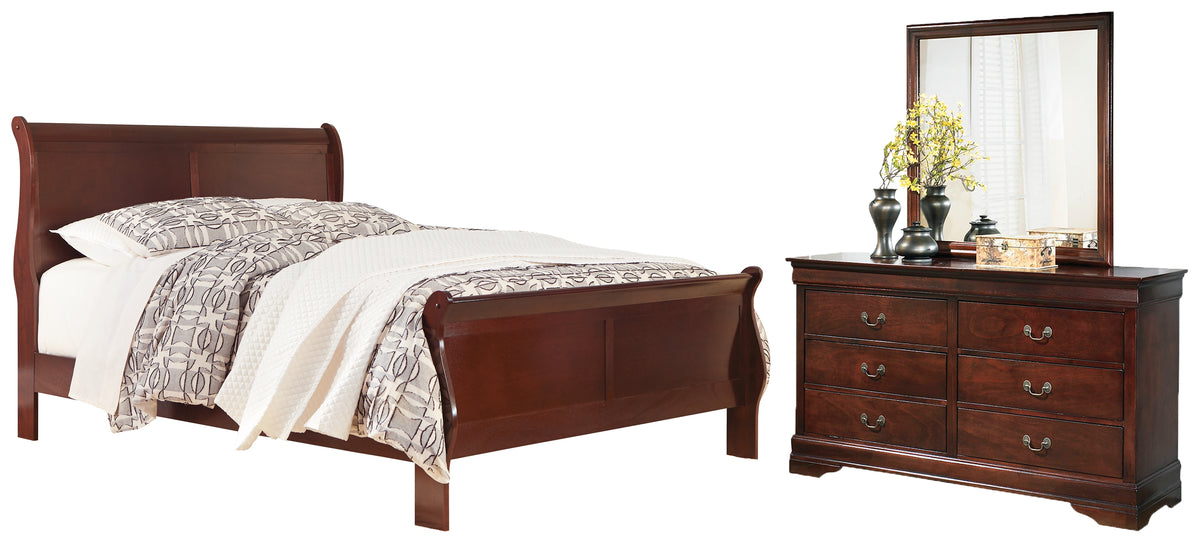 J&M Furniture - Ashley Furniture - Alisdair Queen Sleigh Bed, Dresser and Mirror - Queen Sleigh Bed, Dresser and Mirror - B376B3