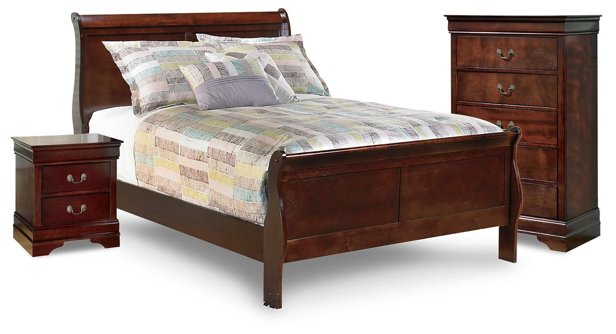 J&M Furniture - Ashley Furniture - Alisdair Full Sleigh Bed, Chest and Nightstand - Full Sleigh Bed, Chest and Nightstand - B376B27