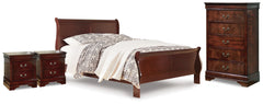 J&M Furniture - Ashley Furniture - Alisdair Queen Sleigh Bed, Chest and 2 Nightstands - Queen Sleigh Bed, Chest and 2 Nightstands - B376B25