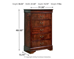 Alisdair Queen Sleigh Bed and Chest