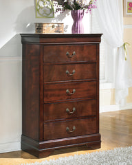 J&M Furniture - Ashley Furniture - Alisdair Chest of Drawers - Chest / Reddish Brown - B376-46