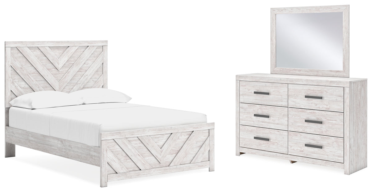 J&M Furniture - Ashley Furniture - Cayboni Full Panel Bed, Dresser and Mirror - Full Panel Bed, Dresser and Mirror - B3788B3