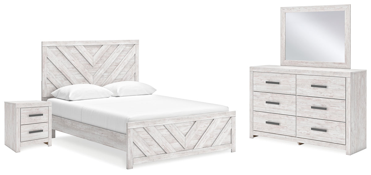 J&M Furniture - Ashley Furniture - Cayboni Queen Panel Bed, Dresser, Mirror and Nightstand - Queen Panel Bed, Dresser, Mirror and Nightstand - B3788B8