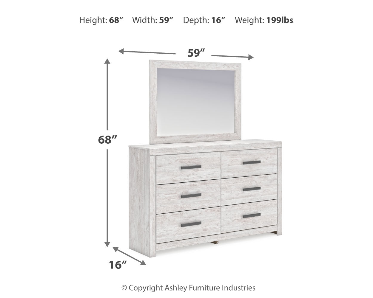 Cayboni Dresser and Mirror