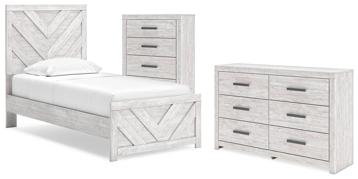 J&M Furniture - Ashley Furniture - Cayboni Twin Panel Bed, Dresser and Chest - Twin Panel Bed, Dresser and Chest - B3788B11