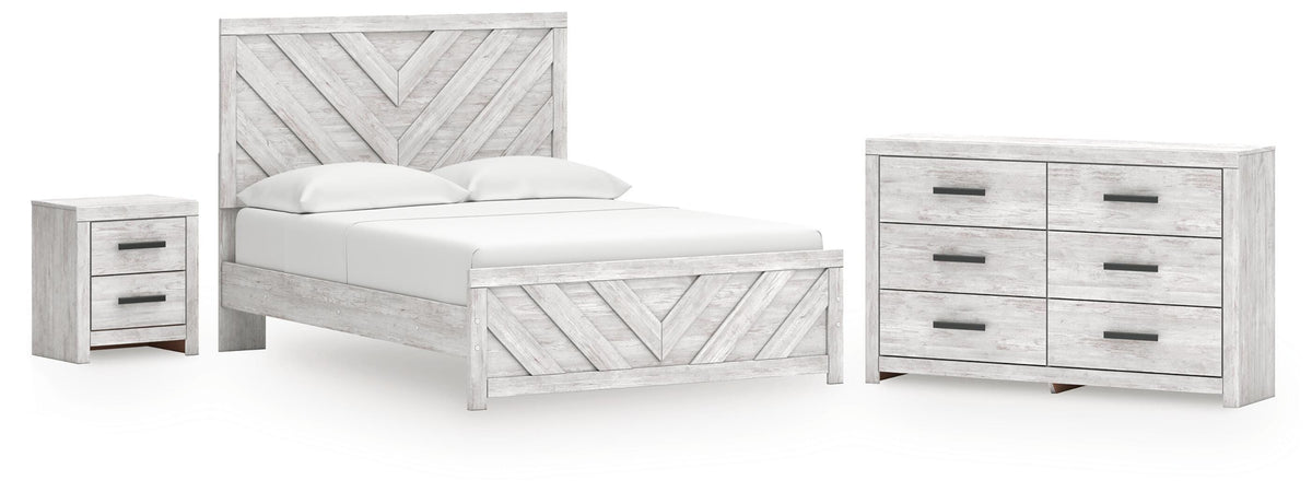 J&M Furniture - Ashley Furniture - Cayboni Queen Panel Bed, Dresser and Nightstand - Queen Panel Bed, Dresser and Nightstand - B3788B9